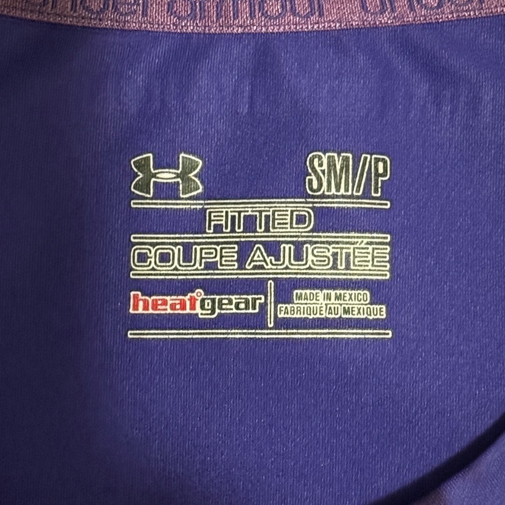 Under Armour Women's Purple Short Sleeve Tee - Picture 5 of 5